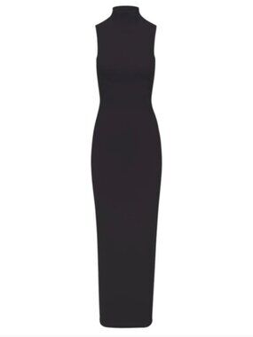 SKIMS Fits Everybody Mock Neck Sleeveless Dress